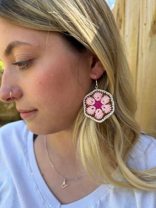 GOSHEN — African Flower Statement Earrings