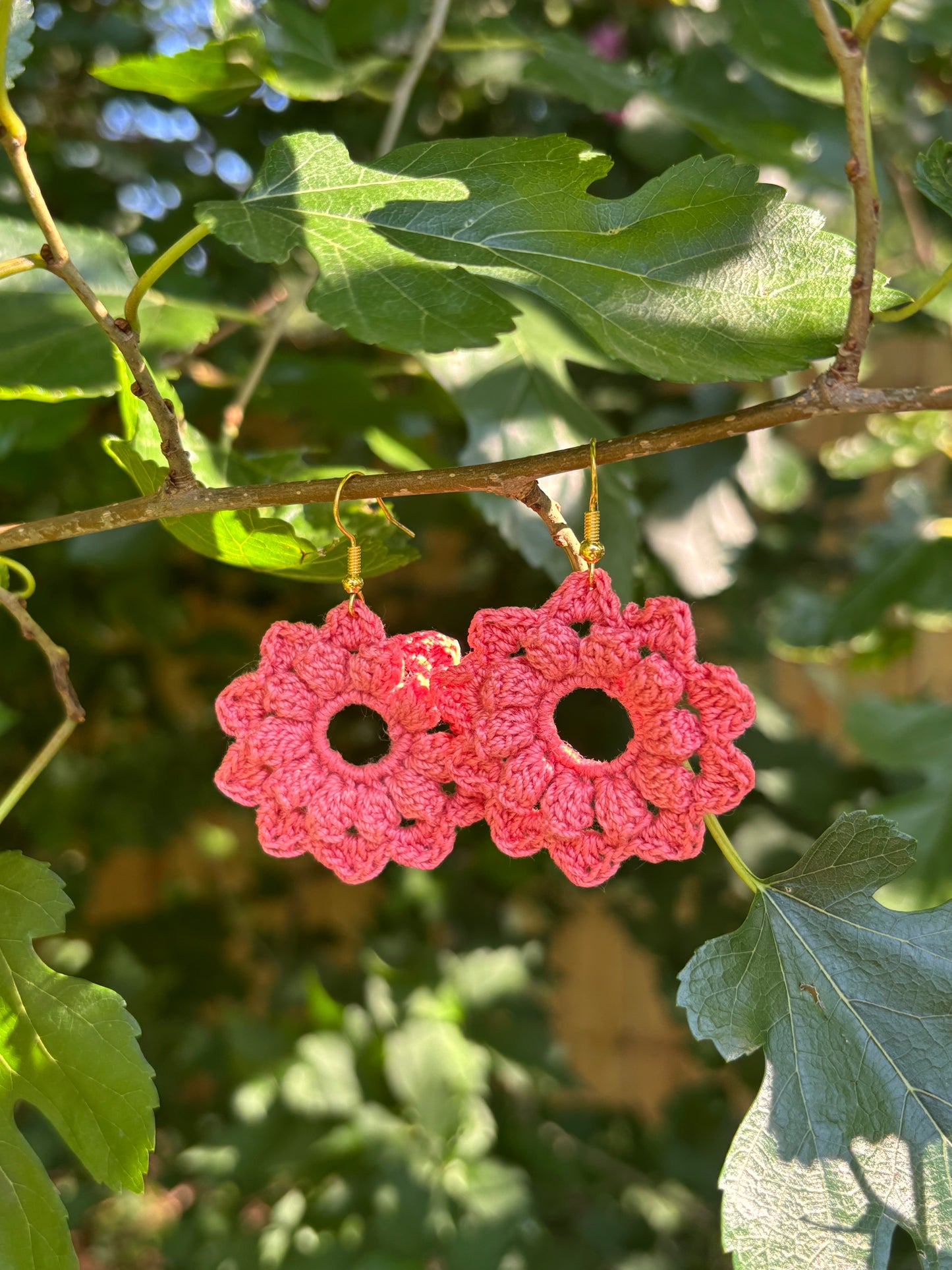 RAHAB Crochet Flower Earrings – Handmade Floral Jewelry with a Redemptive Story