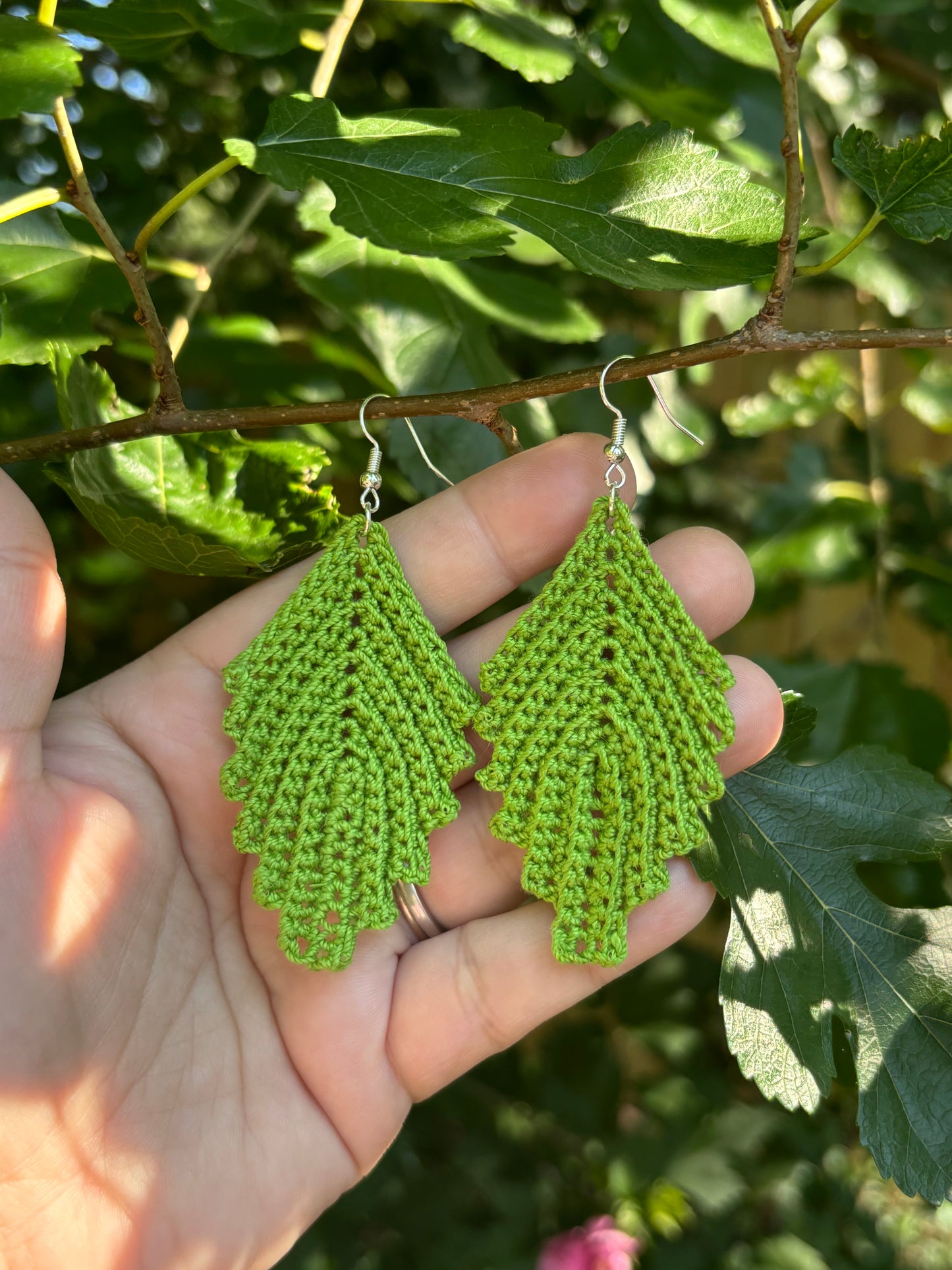 EDEN Leaf Crochet Earrings – Nature-Inspired Handmade Jewelry Rooted in Promise
