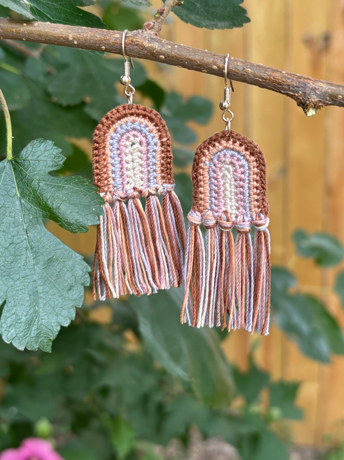 COVENANT Crochet Rainbow Earrings – Boho Tassel Jewelry Inspired by Promise