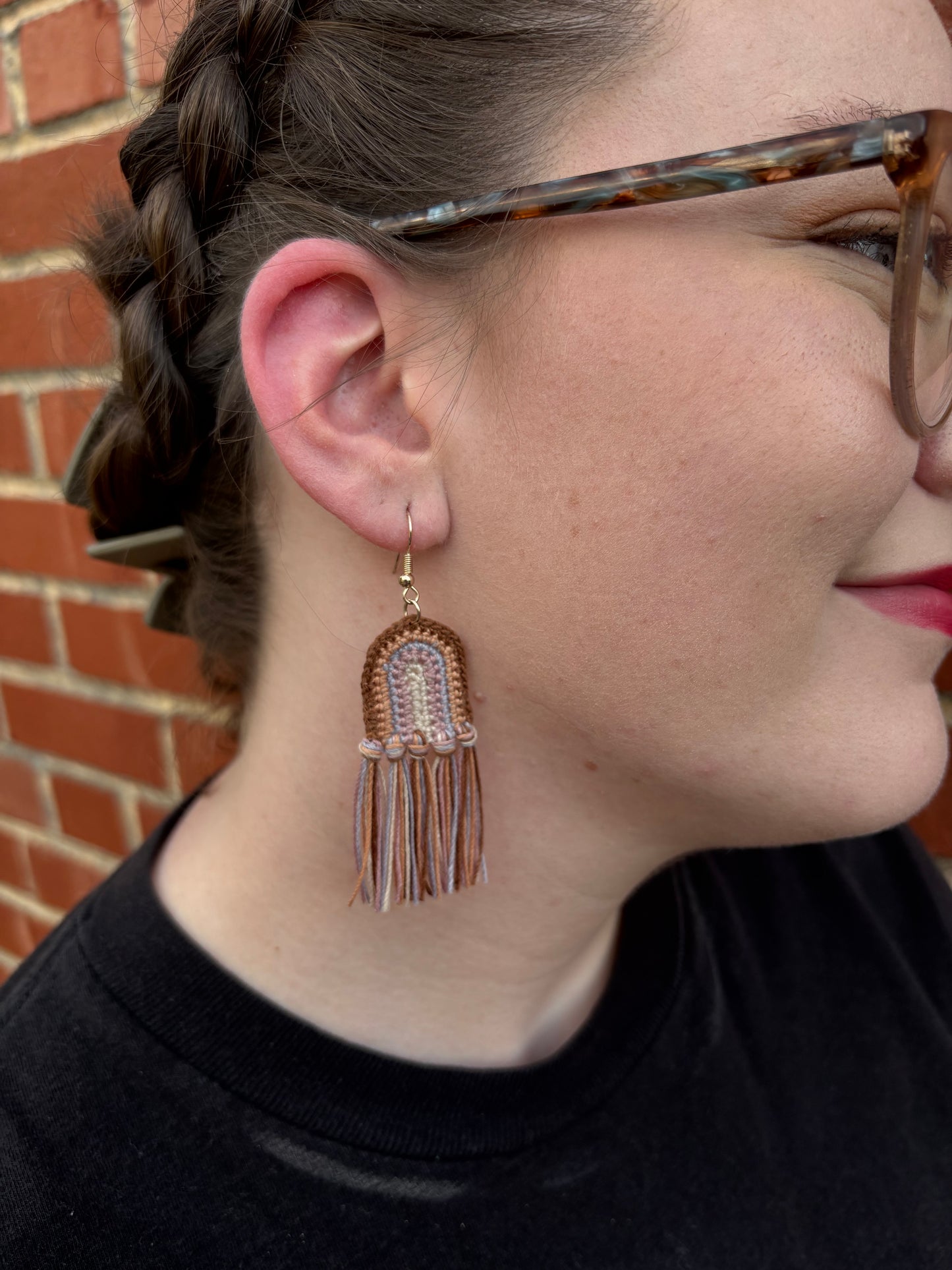 COVENANT Crochet Rainbow Earrings – Boho Tassel Jewelry Inspired by Promise